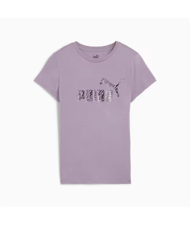 Camiseta Mulher Puma Essentials+ Animal Puma Essentials+ Animal Puma Essentials+ Animal Pale plum