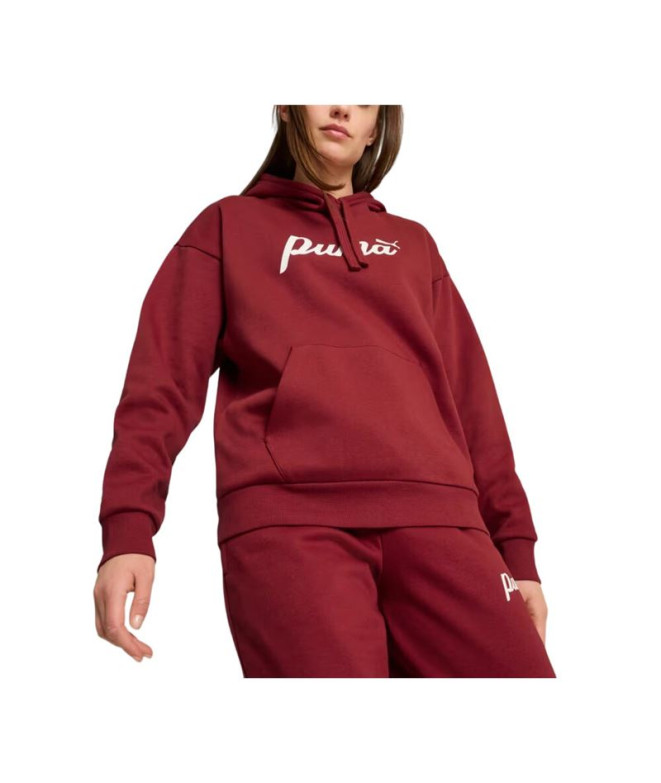 Sweat Femme Puma Essentials+ Script Red...