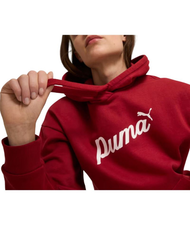 Moletom Mulher Puma Essentials+ Script Borracha...
