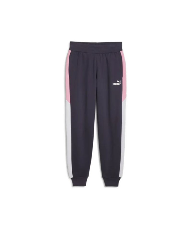 Pantalones Puma Power Pants Fl Mujer Gris Gláctico/Rosa