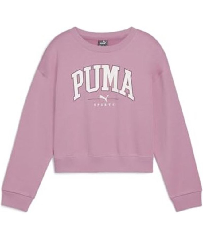 Moletom Menina Puma Squad Crew Fl G Mauve Out