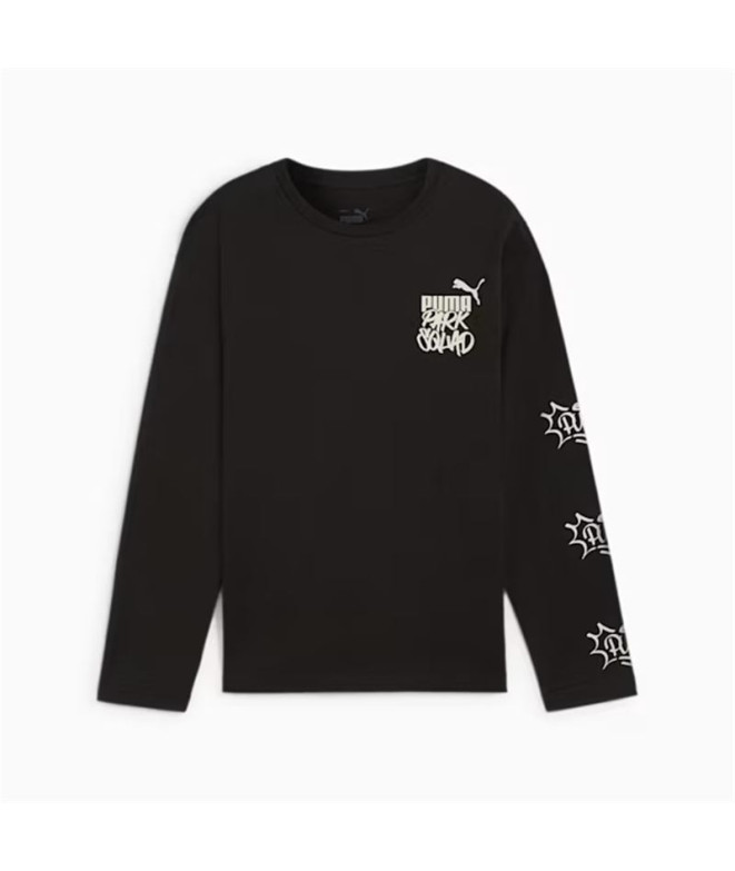 T-shirt Enfant Puma Essentials+ Mid 90S Ls Black