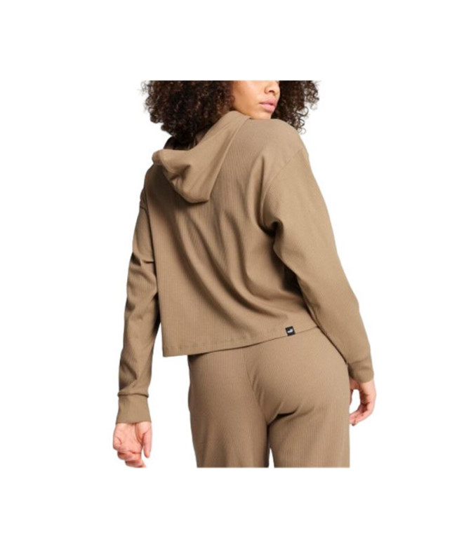 Sweat Femme Puma Essentials Elevated Brown