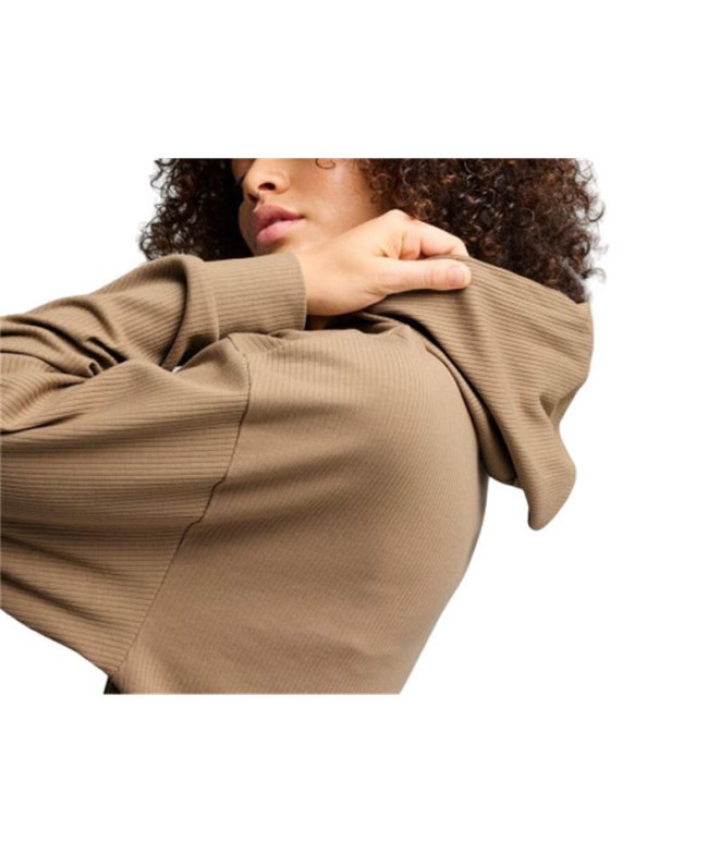 Sweat Femme Puma Essentials Elevated Brown