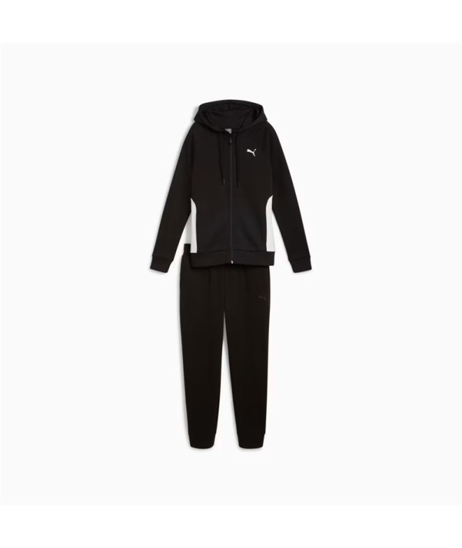 Chándal Puma Classic Hooded Tracksuit Fl Mujer Negro