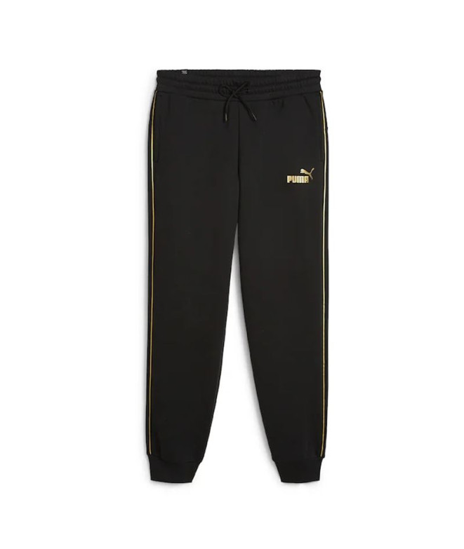 Calça Mulher Calças de treino Puma Ess Tape Minimal Gold Fl Preto