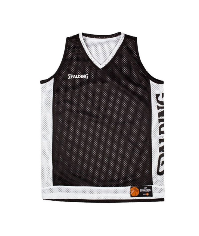Camiseta de Baloncesto Spalding Reversible Tank Hombre Negro/Blanco
