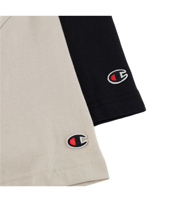 Camiseta Champion conjunto de 2 gola redonda Homem