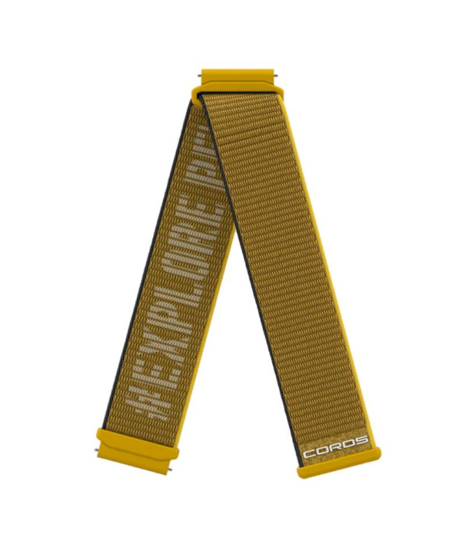 Coros Bracelete 22Mm Nylon Band - Amarelo