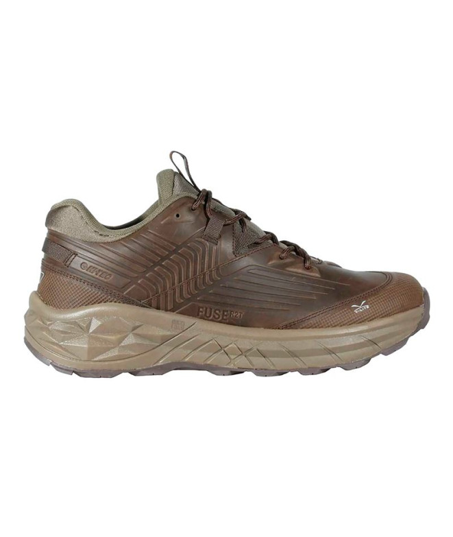 Sapatilhas Montanha Hi-Tec de Geo Fuse Trek Chocolate/Taupe/Lt Olive Homem