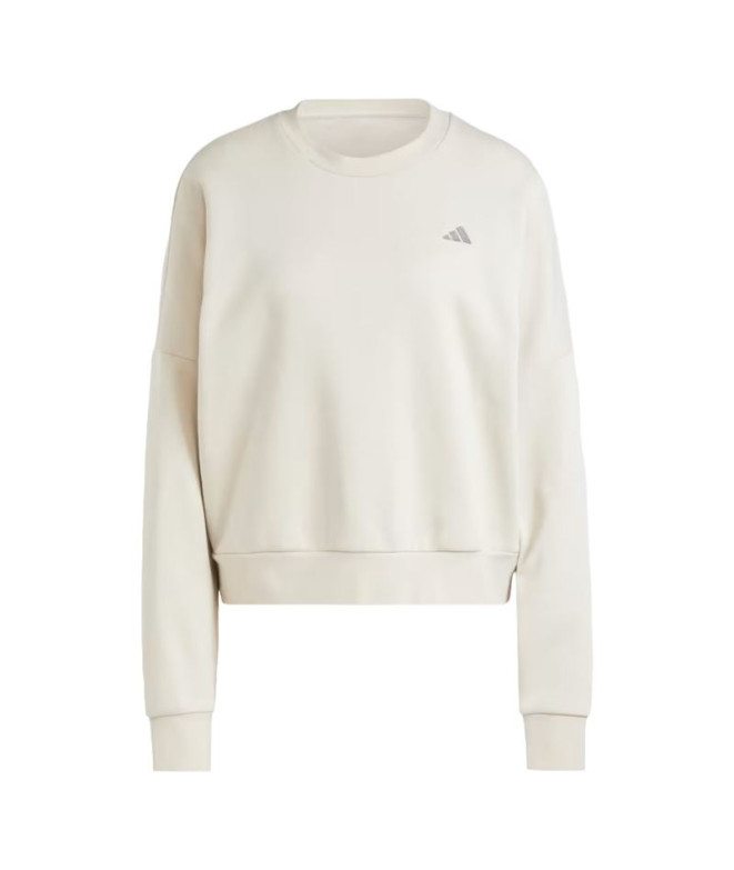 Moletom adidas Mulher Essentials Small Logo Feel Cozy Beige