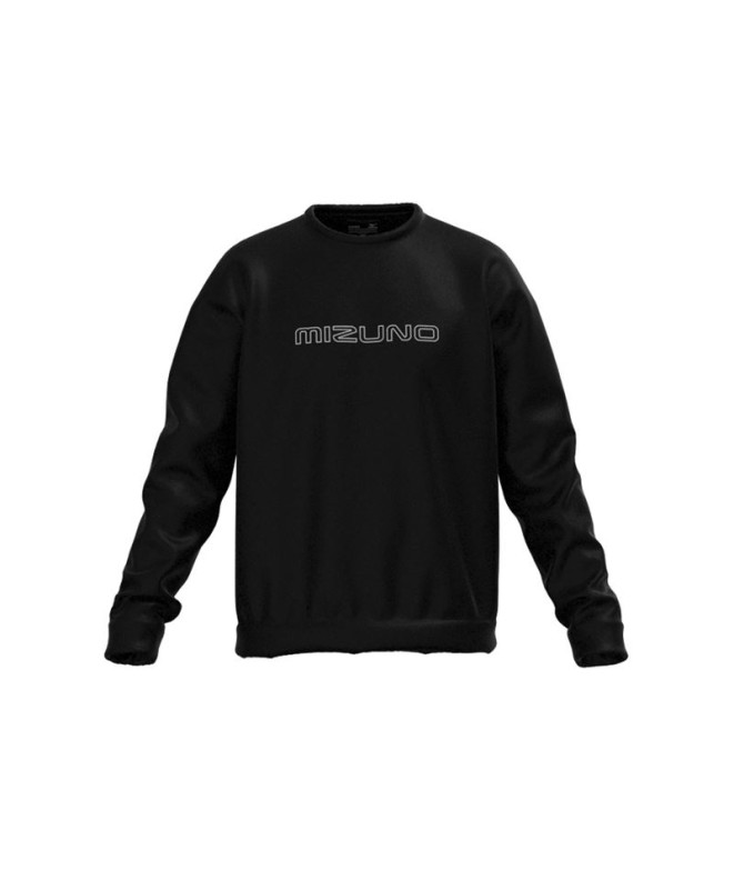 Sudadera de Fitness Mizuno Athletics Graphic Crew Hombre Negro