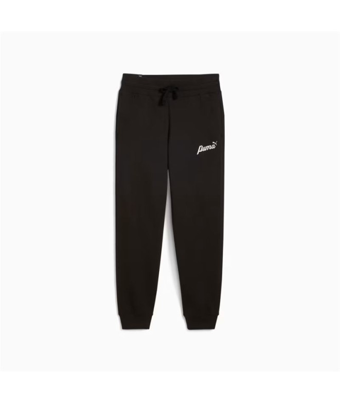 Pantalons Femme Puma Ess+ Script Pants Fl Black