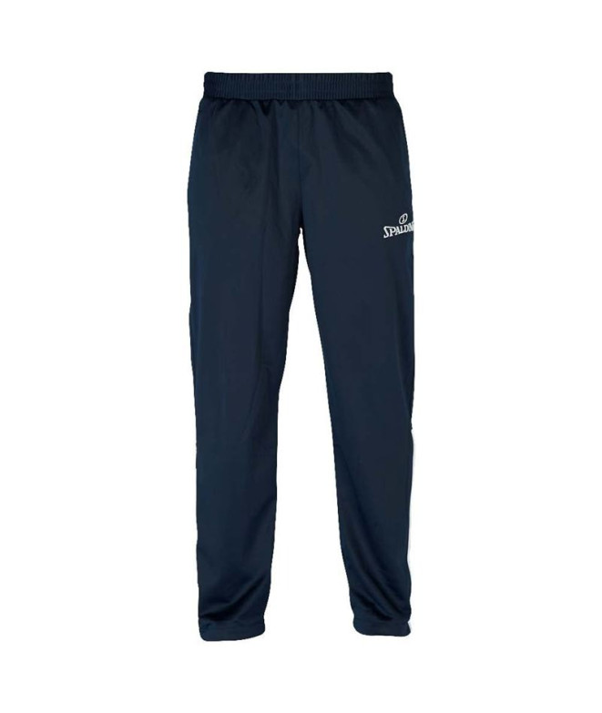 Pantalons Basket-ball Spalding Homme de Team Warm Up Marine/Blanc