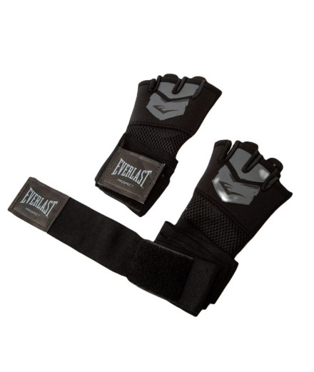 Guantilhas de Boxe Everlast Prospect Quick Wraps Preto/Cinza