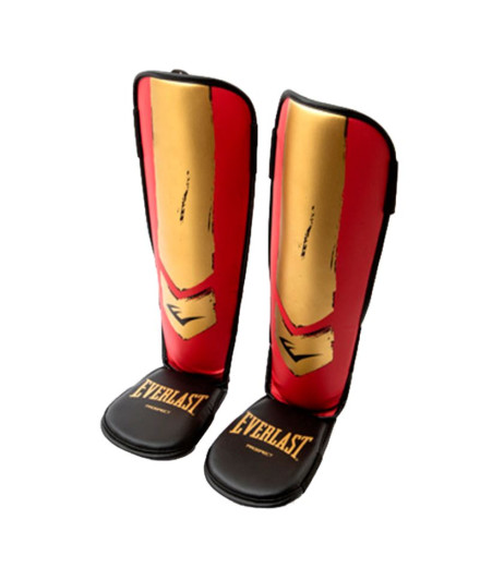 Espinilleras Everlast Proespect Youth Shin Guards, Red/Gold,