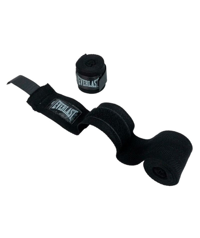 Vendas de Boxe Everlast Core 120" Handwraps Preto