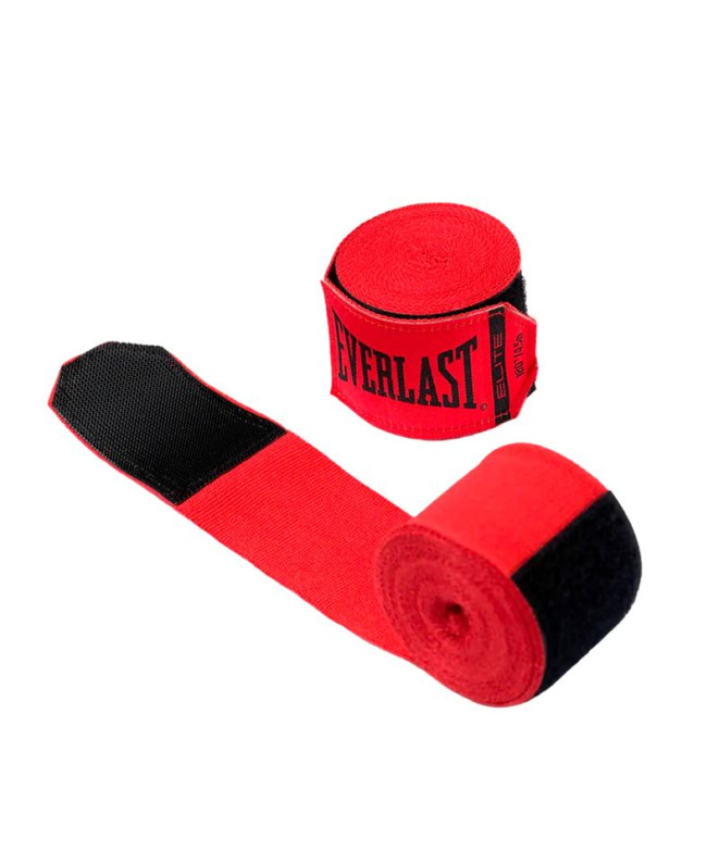 Vendas de Boxe Everlast Elite Handwraps Vermelho
