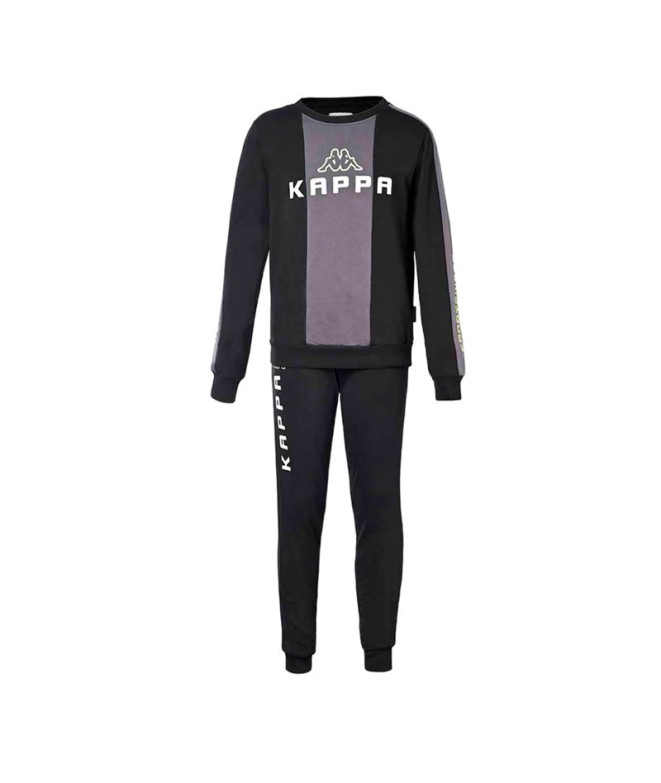 Fato de treino Kappa Menino 8031T0056 T -Tracksuit Boy Preto