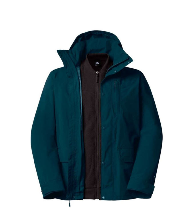 Casaco Montanha The North Face de Pinecroft Triclimate Mallard Azul/Cinza Homem