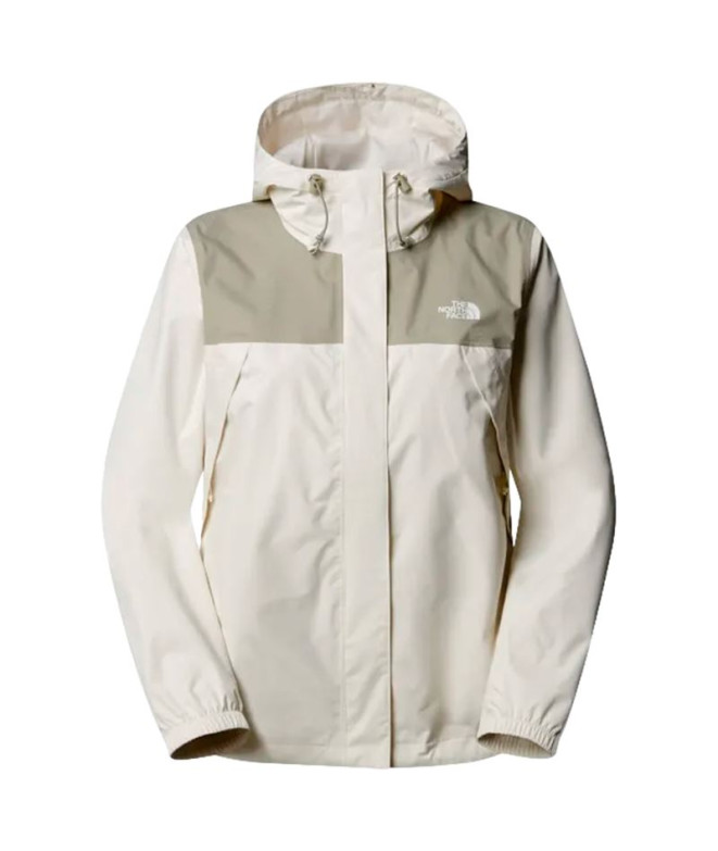 Chaqueta de Montaña The North Face Antora Blanco Dune/Clay Gris Mujer
