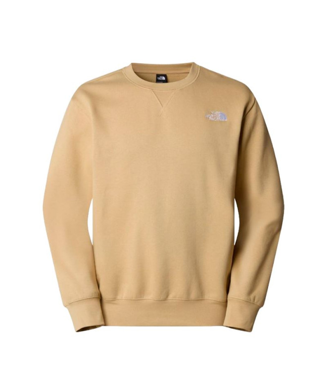 Sweat Montagne The North Face by Essential Relaxed Crew Khaki Homme