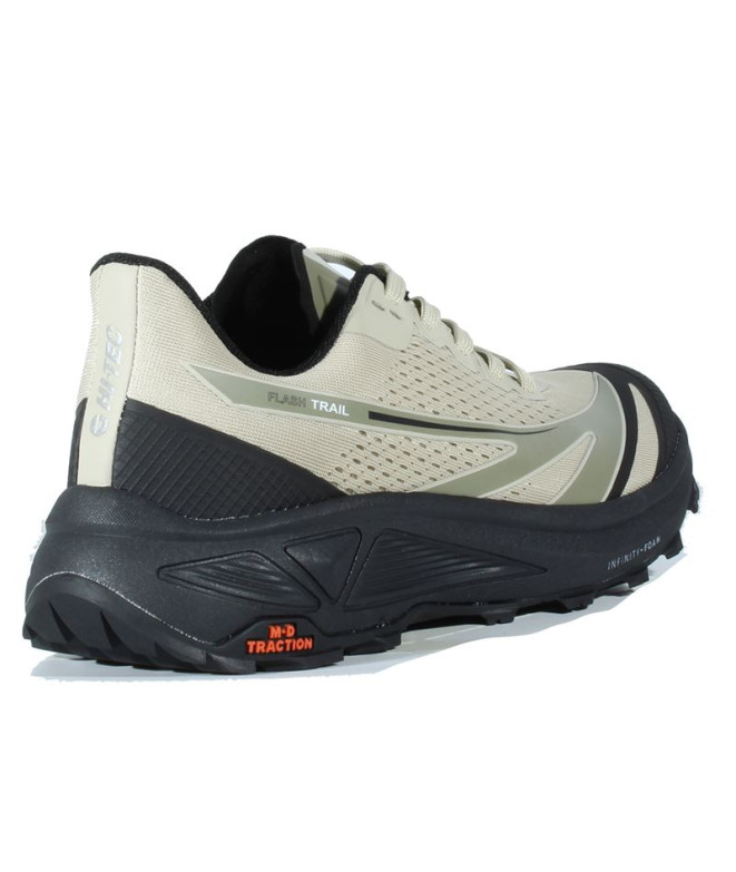 Chaussures Trail Hi-Tec de Flash Beige/Noir Homme