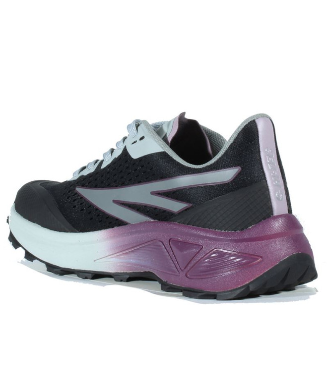 Chaussures Trail Hi-Tec de Flash Noir/Gris Femme