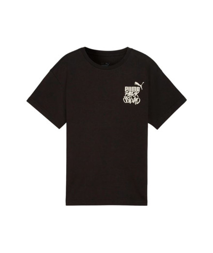Camiseta Casual Puma Essenntials+ Mid 90S Graphic Niño Negro
