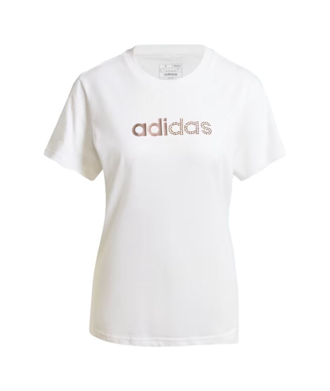 Camiseta adidas Mulher Gráfico de férias Branco