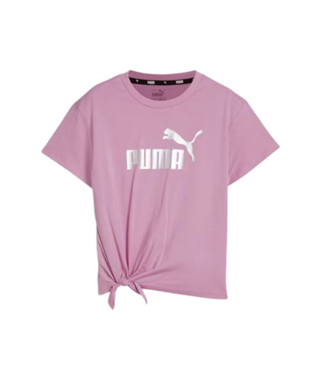 Camiseta Casual G com nó com logótipo Puma Essentials+ Menina