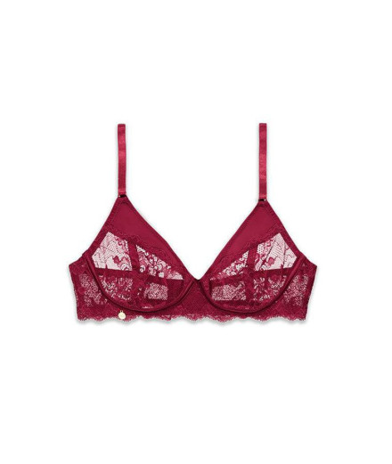 Bralette Preto Limba Balconette Camille Uva