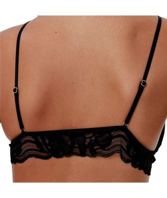 Bralette Black Limba Triangular Mojave Negro