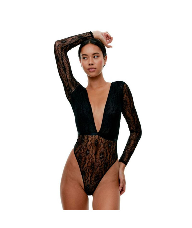 Body Preto Limba Manga comprida Sade Preto
