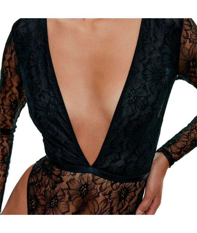 Body Preto Limba Manga comprida Sade Preto