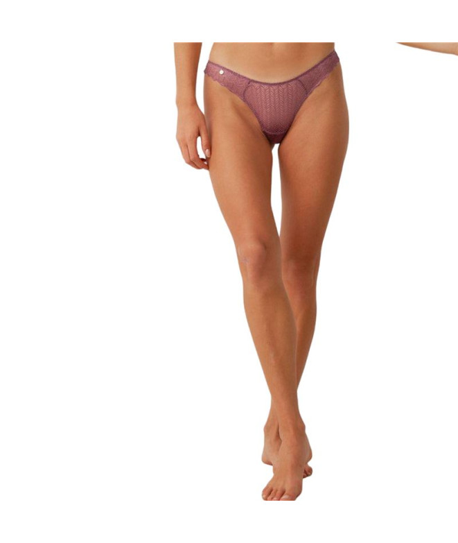 Calcinha Preto Limba Binia Rosa