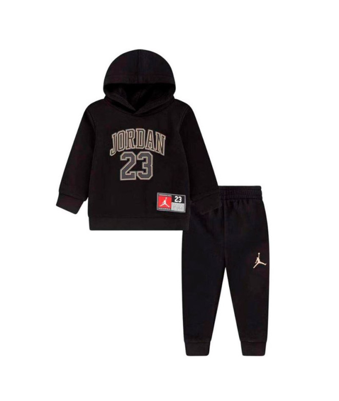 Conjunto Nike Pack Set Menino Jersey Po Preto/dourado