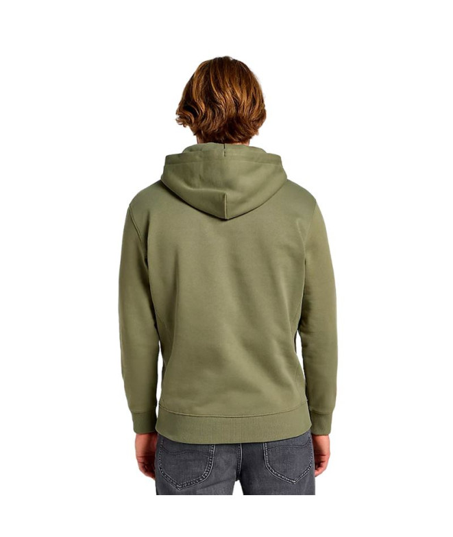 Sudadera Lee Plain Hoodie Mercantile Hombre Verde