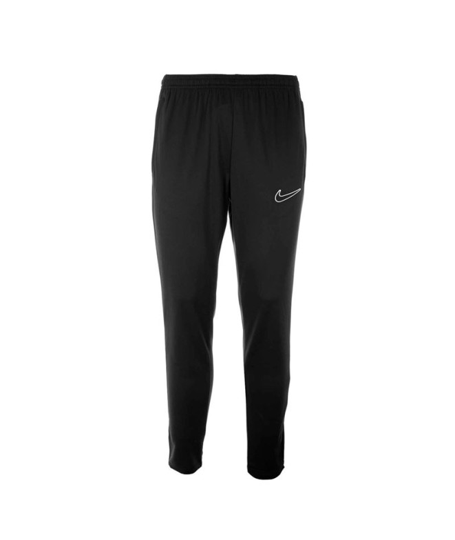 Calça Futebol Nike Homem de Dri-Fit Academy com fecho de correr Preto