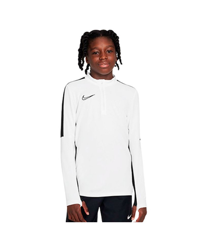 Camiseta Futebol Nike infantil da Dri-Fit Academy 23 Branco/Preto