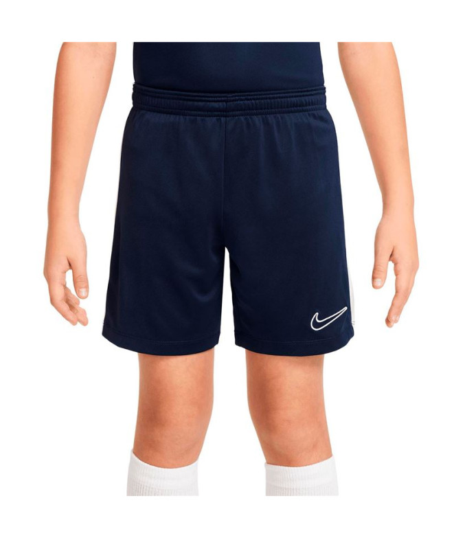 Calça Nike infantil calções Dri-Fit Academy 23 Marinho/Branco