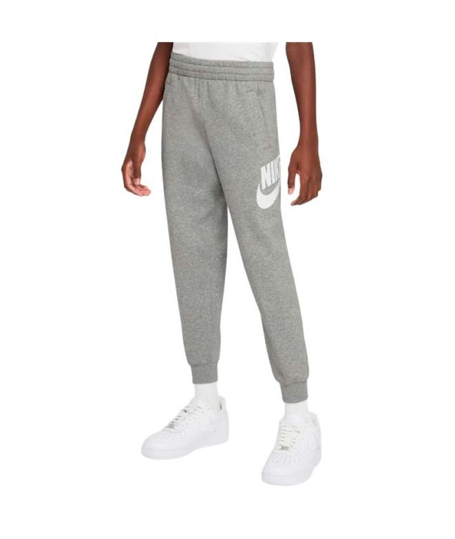 Calça Nike infantil Sportswear Club Fleece Cinzento/Branco