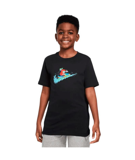 Camiseta Nike Sportswear Big Menino Preto