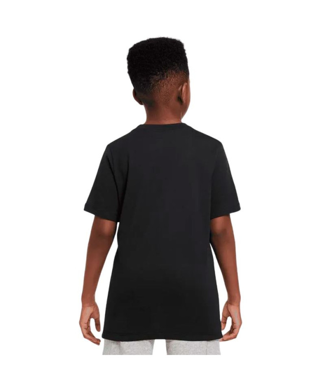 Camiseta Nike Sportswear Big Niño Negro