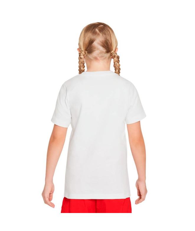 Camiseta Nike Sportswear Big Niño Blanco