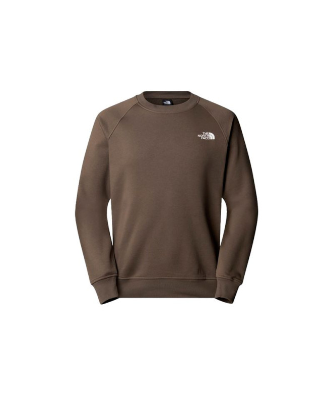 Moletom Montanha The North Face by Raglan Box Nse Crew Smokey Brown Homem