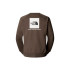 Moletom Montanha The North Face by Raglan Box Nse Crew Smokey Brown Homem
