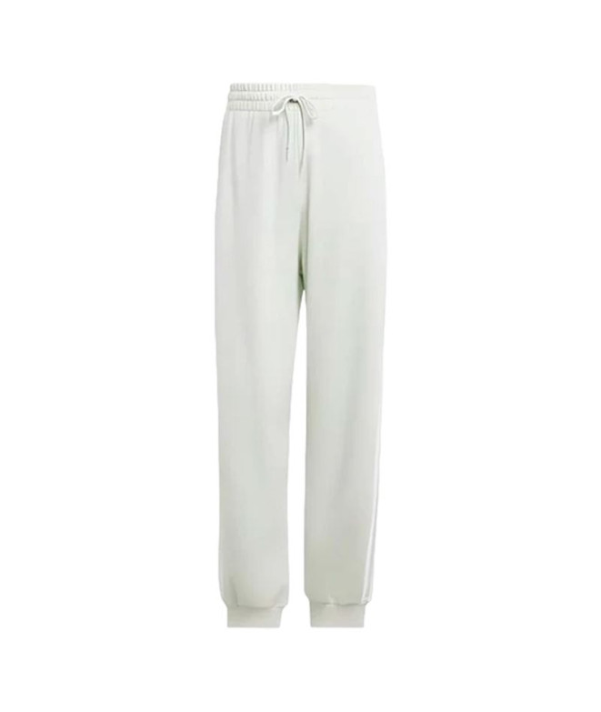 Calça adidas French Terry Mulher Essentials 3-Stripes Loose Branco