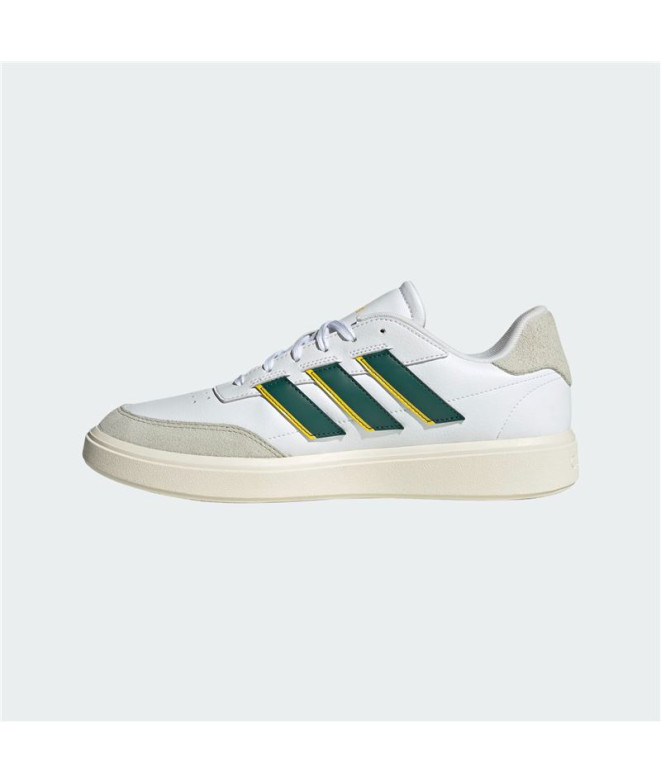 Chaussures Homme Adidas Courtblock Blanc/Vert
