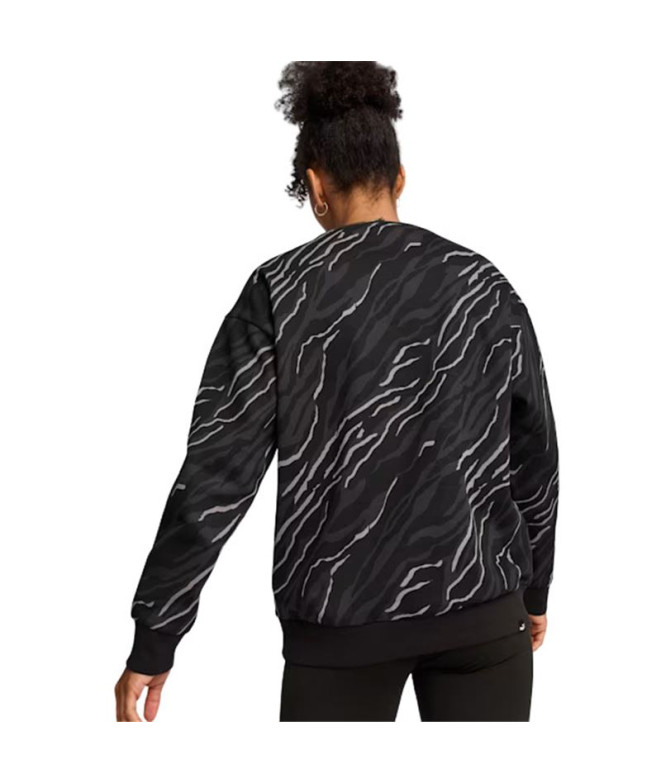 Sweat Femme Puma Essentials+ Animal Aop Crew Fl...
